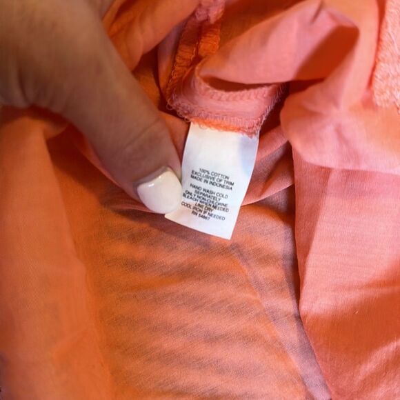 Express Design Studio sz XS coral cami with lace bead detail - Picture 7 of 7